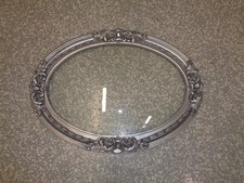 Pair of Antique Oval Framed Artworks (viewed from reverse), Wood-Backed with Wire Hangers — listing 5