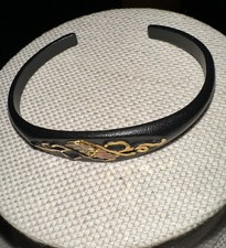 Black Hills Gold Women's Ring Size 5, Sterling Silver Band with 12K Gold Leaf Accents — listing 2