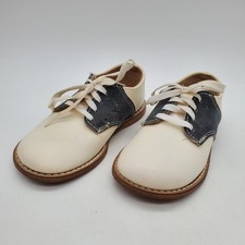 Kinney Kids Vintage Toddler Brown Suede/Leather Lace-Up Shoes, Size 25/26 — listing 5