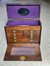 Antique Union Chest Corp. Oak Machinist Tool Chest with 7 Drawers — listing 2