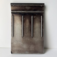 Vintage Large Metal Clipboard with Heavy Cast Iron Bulldog Clip