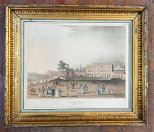 Antique Hand-Colored English Engraving of Kneeling Figure, circa 1813 — listing 3