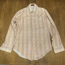 Vintage Van Heusen Studio Red Paisley Button-Up Shirt — listing 5