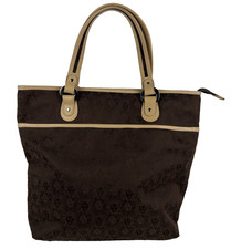 Anne Klein Vintage Tan Leather Shoulder Bag with Lion Head Logo — listing 5