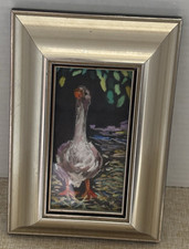 Original Pastel Painting of Canada Geese in Flight Over Water, Signed P. Egolf — listing 2