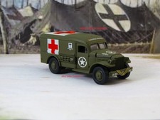 Vintage Military Ambulance Diecast Toy Vehicles (Pair), Olive Drab Army Green — listing 6