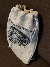 Starbucks Cafés Do Brasil Empty Burlap Coffee Bean Sack (Jute, Unwashed Brazil)