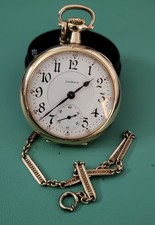 Illinois 17-Jewel Railroad-Grade Pocket Watch, 10K Gold-Filled Dueber Case — listing 6