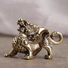 Large Chinese Style Red Dragon Figurine Statue with Wing Detail