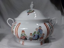 Johann Seltmann Vohenstrauss Bavaria Covered Vegetable Tureen Mid-Century Wheat Pattern — listing 4
