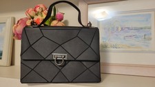 Emilio Pepe Black Geometric 3D Cube Convertible Tote Bag with Chain Strap — listing 6