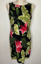 AGB Dress Sleeveless Sheath Dress with Orange & Tan Polka Dot Print, Size 12 — listing 6