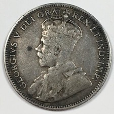 1912 Newfoundland 5 Cents Silver Coin, King George V — listing 6