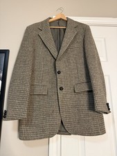Vintage Harris Tweed Herringbone Sport Coat by Stanley Blacker, 100% Pure Scottish Wool, 2-Button — listing 6