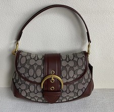 Coach Soho Signature Optic Sateen Hobo Shoulder Bag with Braided Whipstitch Strap — listing 3