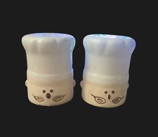 Vintage Italian Chef Salt and Pepper Shakers Ceramic Pair — listing 3