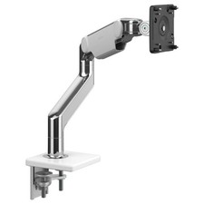 Humanscale M8 Monitor Arm, Polished Aluminum with White Trim — listing 2