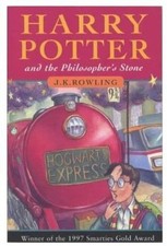 Harry Potter and the Philosopher's Stone by J.K. Rowling, Bloomsbury 1997 First Edition (Paperback issue)