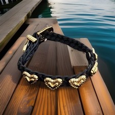Brighton Silver-Tone Braided Woven Rope Chain Bracelet with Beaded Fold-Over Clasp — listing 5