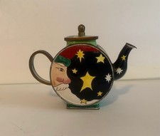 Kelvin Chen Hand-Painted Enamel Miniature Teapot, "Cats" Pattern No.1987 — listing 6