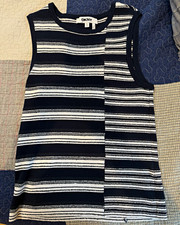 DKNY Black Sleeveless Ribbed Knit Top, Size L — listing 6