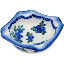 Boleslawiec Polish Pottery Hand-Painted Multicolor Floral Ashtray, UNIKAT Signature Pattern — listing 5