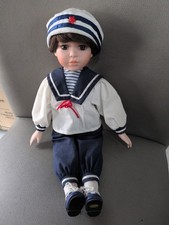 Memories Fully-Bodied Porcelain Handcrafted Jointed Sailor Doll in Box — listing 6
