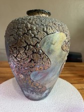 Handmade Studio Pottery Stoneware Cache Pot / Small Vessel with Copper Red Drip Glaze — listing 6