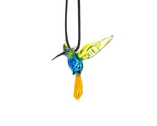 Vintage Blown Glass Hummingbird Christmas Ornament with Spun Glass Wings and Mica Glitter — listing 6