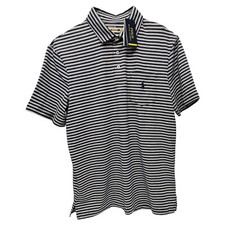 Polo Ralph Lauren Navy & Cream Vertical Stripe Short-Sleeve Polo Shirt — listing 6