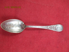 Antique Admiral Dewey Manila Bay Souvenir Spoon, USS Olympia Flagship, May 1st 1898, 4.5" — listing 4