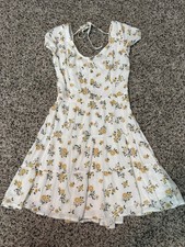 Hollister Women's Green Floral Smocked Cap-Sleeve Peplum Top — listing 6