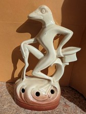 Small Resin Frog Figurine in Top Hat and Cloak, Copyright 1991 J.C. — listing 4