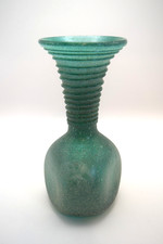 Scavo Glass Bottle Vase with Frosted Pitted Texture — listing 6