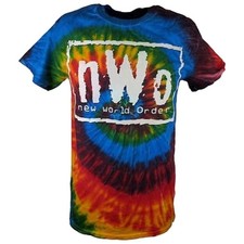 Vintage 1990s NWO New World Order Wolf Flame Tie-Dye Wrestling T-Shirt, Size XL — listing 5