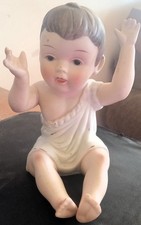 Pair of Bisque Porcelain Piano Baby Figurines with Bonnets (KPM-style Crown Mark) — listing 3