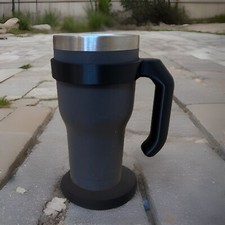 RTIC Insulated Travel Tumbler Mug with Handle, Black, listing 2