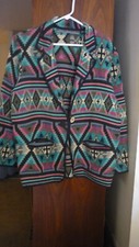 1980s/1990s Vintage New Identity Southwestern Tapestry Cropped Jacket with Concho Button, Size M/L — listing 5