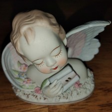 Collector Plate Set with Cherub Angels and Inspirational Verse (3-Piece Sectioned Plate Set) — listing 2