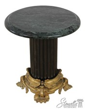 Pair of Louis XVI Style Cream Painted and Parcel-Gilt Wood Display Pedestals with Ribbon and Laurel Swag Carving — listing 4