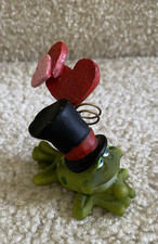Small Resin Frog Figurine in Top Hat and Cloak, Copyright 1991 J.C. — listing 2