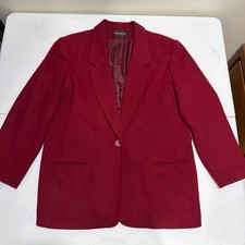 Requirements Women's Navy 100% Wool Double-Breasted Blazer with Gold Buttons, Size 14 — listing 4