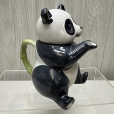 Vintage Figural Panda & Bamboo Ceramic Teapot — listing 3