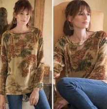 Soft Surroundings Red Velvet Long-Sleeve Top — listing 6