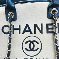 Chanel Black Leather Handbag with Serial Authenticity Sticker — listing 3