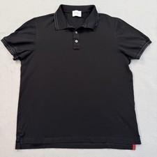 Salvatore Ferragamo Men's Short Sleeve Piqué Polo Shirt, Gancini Logo, Size L — listing 6