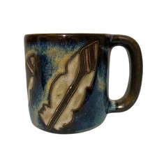 Mara Mexico Square Stoneware Mug with Stylized Hummingbird — listing 6
