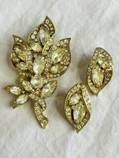 Eisenberg Ice Rhinestone Bib Statement Necklace with Marquise & Round Crystals — listing 2
