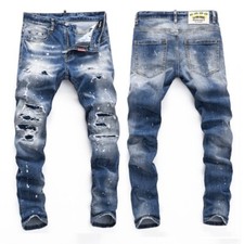 Light Wash Heavily Distressed Ripped Skinny Jeans — listing 6