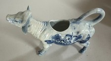 Collection of Delft-Style Blue & White Ceramic Cow Creamers (Set of 6) — listing 6